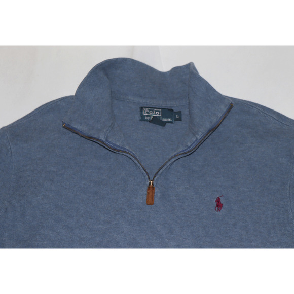 Polo Ralph Lauren Men's Long Sleeve 1/4 Zip Pullover Sweatshirt Size Large - Picture 4 of 9